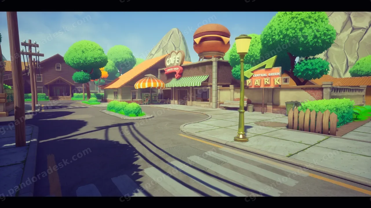 卡通城镇-Stylized Houses