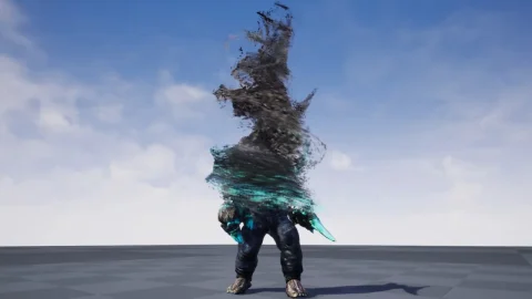 人物吸收消散视觉特效 UE5 Character Absorb VFX