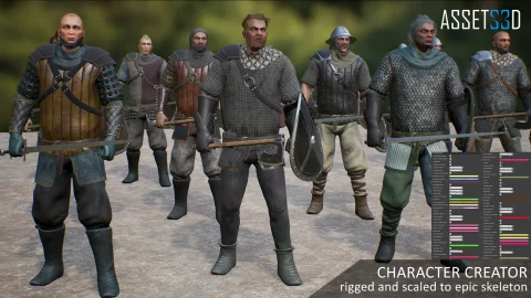 中世纪战士-Modular Medieval Warrior 01