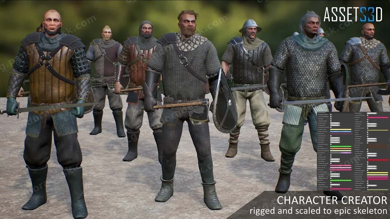 中世纪战士-Modular Medieval Warrior 01