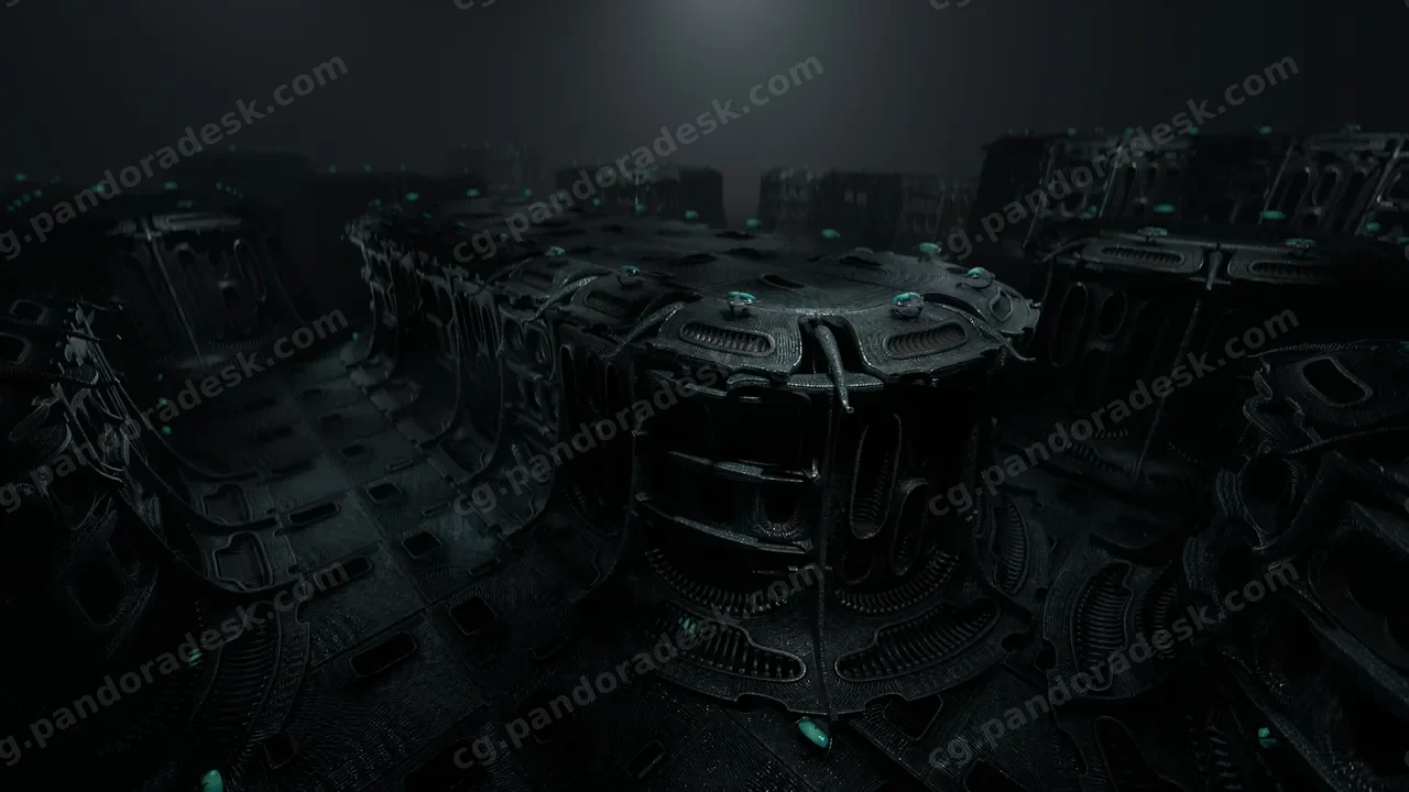 复古科幻包 纳米石书桌 - Vintage SciFi Pack VOL 10 Desks (Nanite)