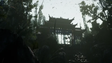 中国风山门-Oriental ancient pictures,temple/Archway/Mountain gate