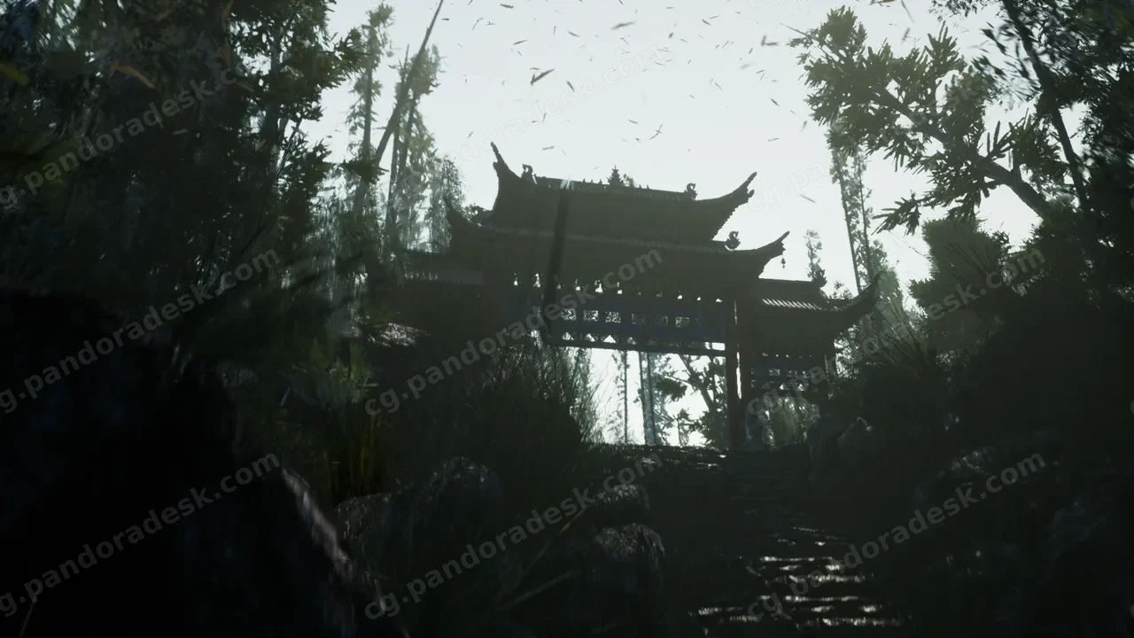 中国风山门-Oriental ancient pictures,temple/Archway/Mountain gate