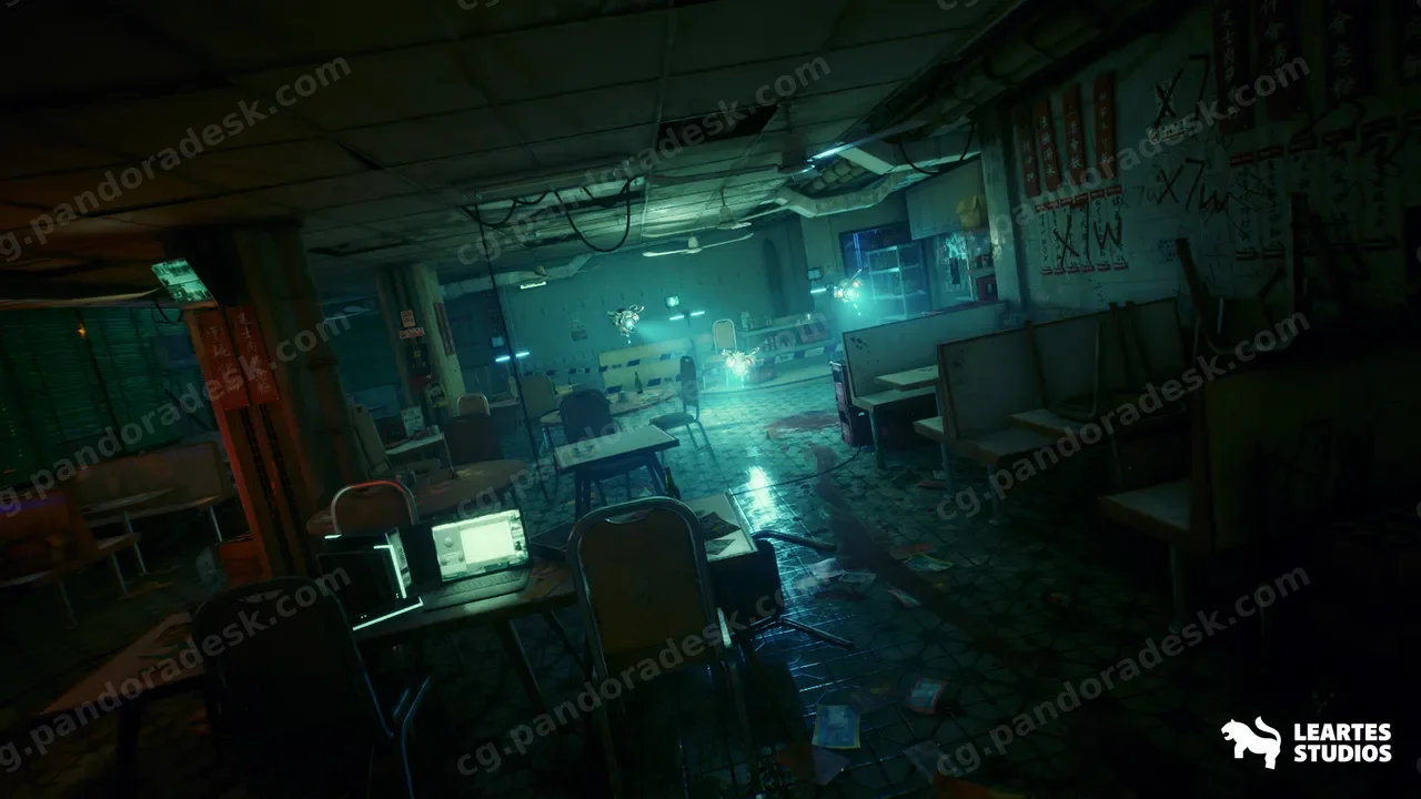 科幻餐厅犯罪现场-Restaurant Crime Scene