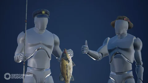 带动画的淡水鱼包 - Freshwater Fish Pack with Animations