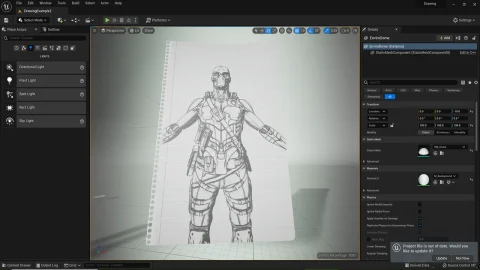 后处理手绘轮廓 - Post Process Hand Draw Outline