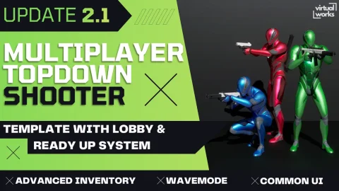 多人俯视射击游戏模板 Multiplayer Top Down Shooter Template