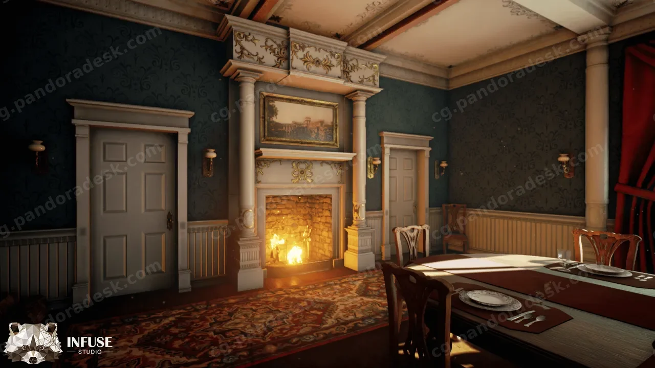 维多利亚式餐厅-Victorian Dining Room