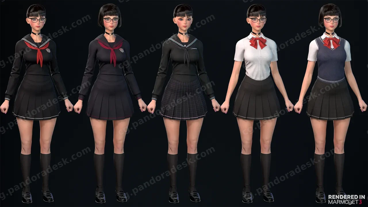 制服女学生 - Millie Schoolgirl