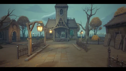 墓地场景-Stylized "Graveyard"