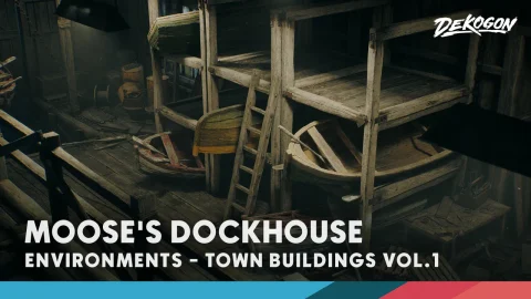 小镇房屋船坞木屋木船Town Buildings VOL.1 - Moose's Dockhouse