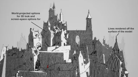 动态草图后处理材质 - Dynamic Sketch Post-Process Material