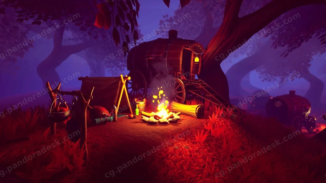 风格化环境魔法营地 - Stylized Environment Magic Camp - Stylized Nature Fantasy