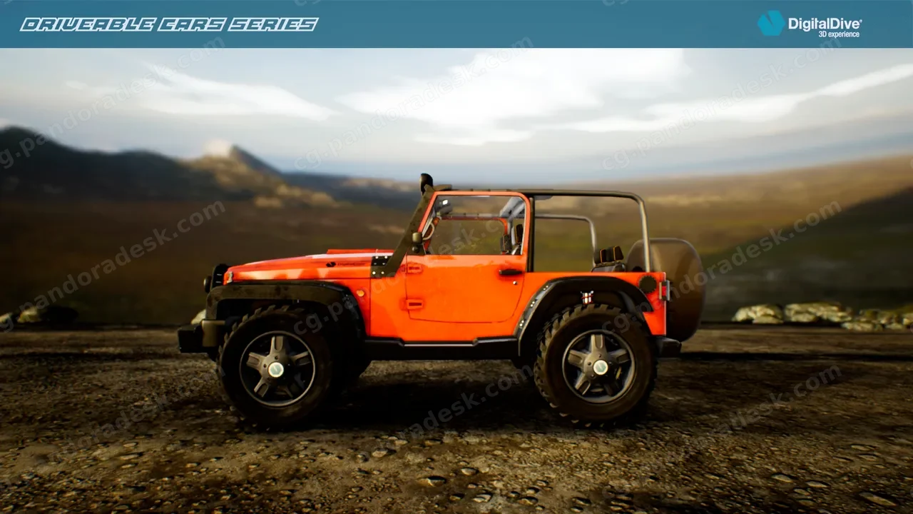可驾驶 四轮驱动越野汽车 - Drivable Cars: 4x4 Off Road Four Wheel Drive Car