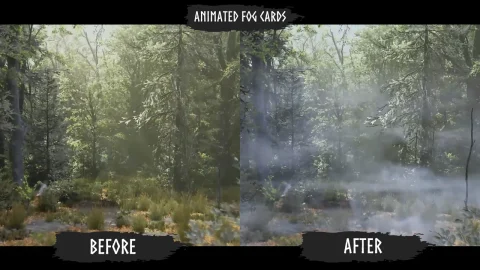 烟雾与雾视觉特效 - Smoke & Fog VFX (Smoke, Smoke VFX, Smoke Niagara, Dust, Fog)