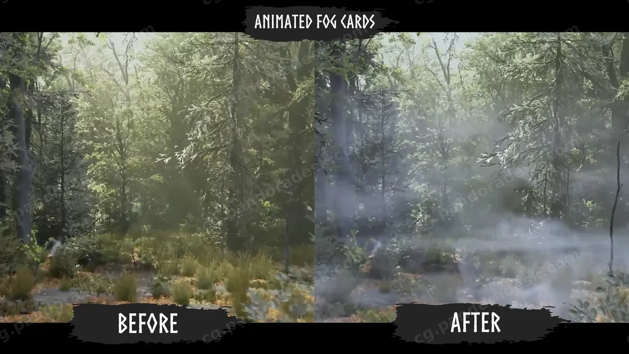 烟雾与雾视觉特效 - Smoke & Fog VFX (Smoke, Smoke VFX, Smoke Niagara, Dust, Fog)