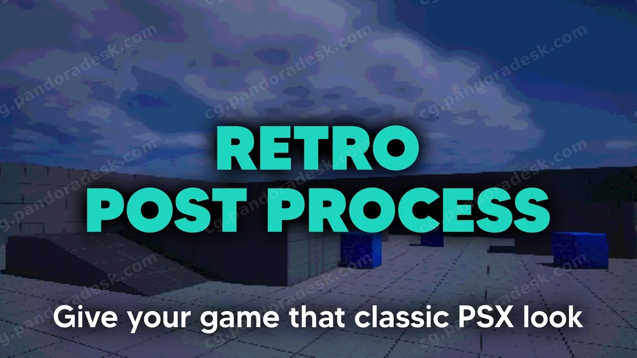 复古像素PSX后期处理着色器 Retro Pixel PSX Post Process Shader