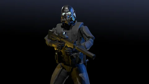 特种部队滑雪科幻士兵 Special forces ski-fi soldier