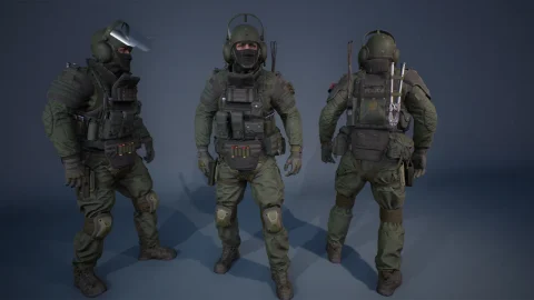特种部队武装警察-Character Factory Vol 2 Heavy Police