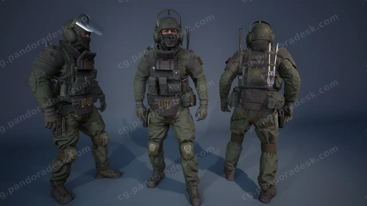 特种部队武装警察-Character Factory Vol 2 Heavy Police