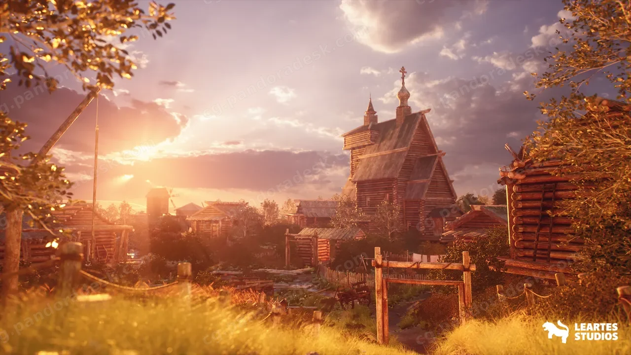 中世纪俄罗斯村庄场景 - Medieval Russian Village