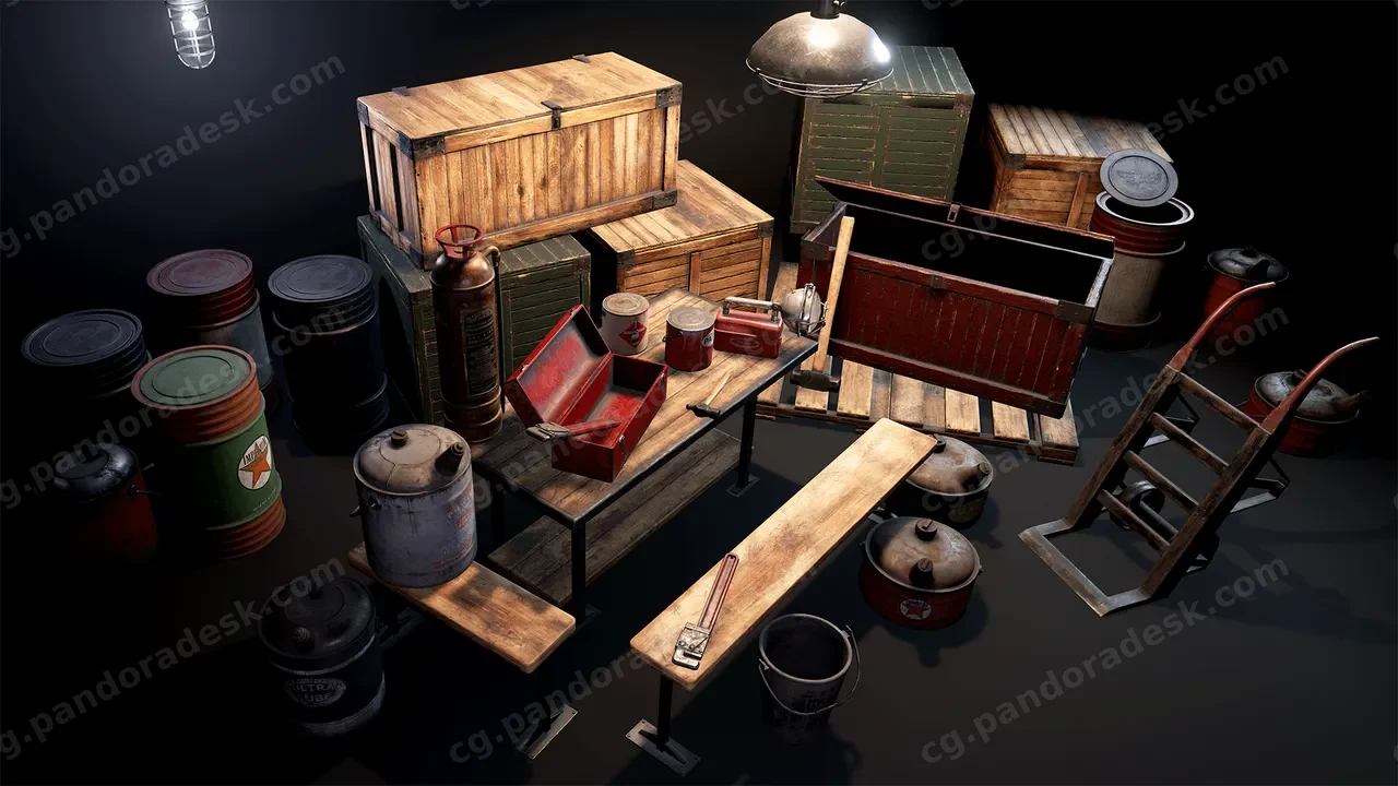 复古工业道具 - Retro Industrial Props