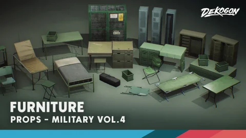 军事室内家具-Military Supplies - VOL.4 - Furniture
