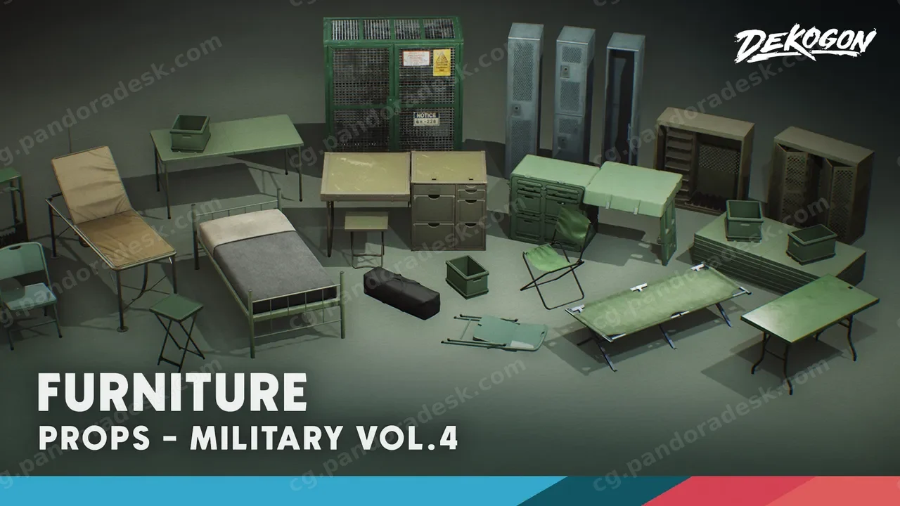军事室内家具-Military Supplies - VOL.4 - Furniture