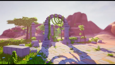 沙漠绿洲-Stylized Desert