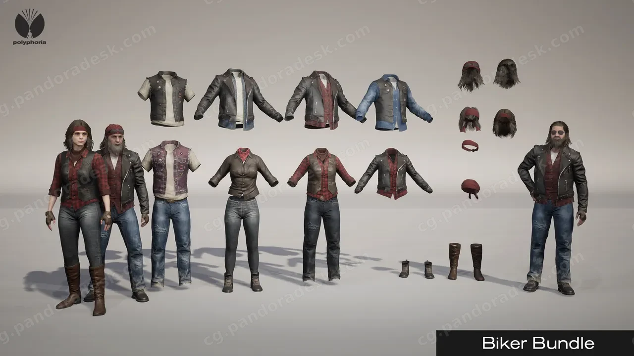 骑行者捆绑包 - Biker Bundle - MetaHuman