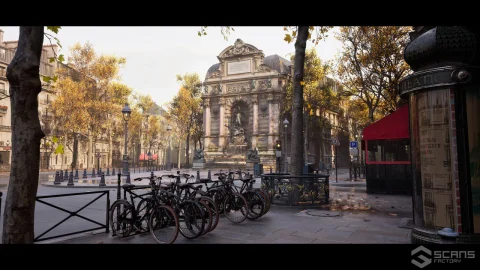 巴黎圣米歇尔街道-Paris - Fontaine Saint-Michel