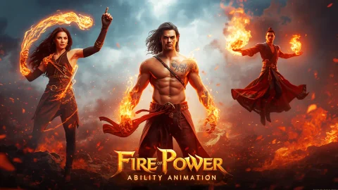 火力技能特效动画包 - Fire Power Ability Animation Pack