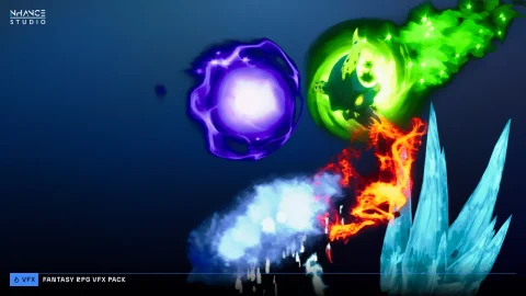 元素魔法技能特效-Fantasy RPG VFX Pack