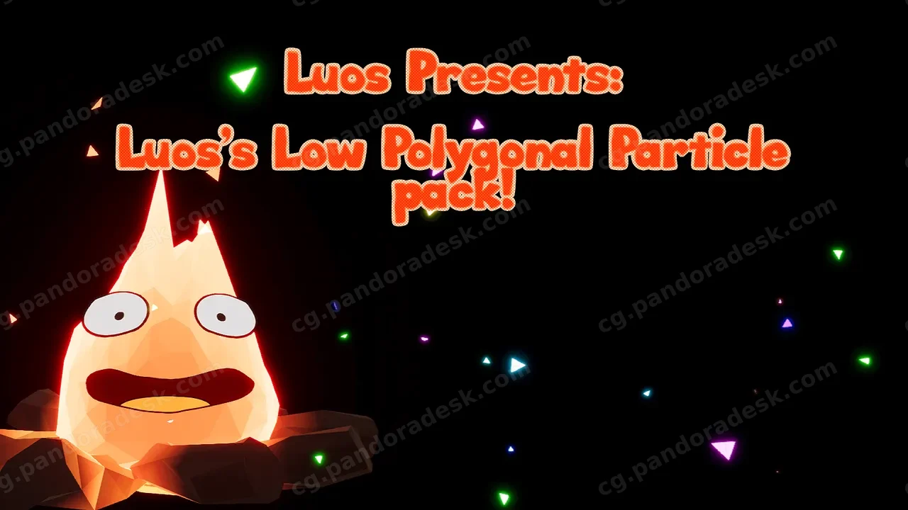 风格化元素魔法特效-Luos's LowPoly Particle Pack