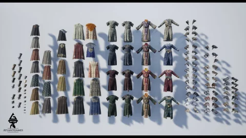 ROG模块化中世纪配件和长袍 - ROG Modular Medieval Accessories and Robes