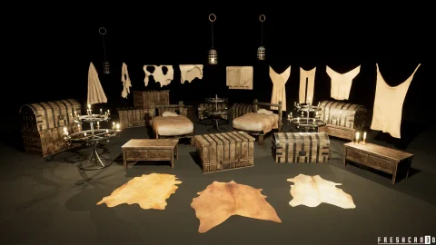 中世纪乡村道具 - Medieval Village Props Package