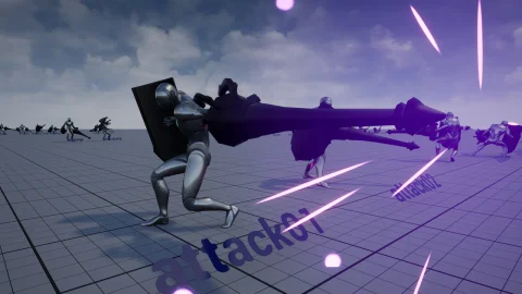 重型枪骑兵动画-Heavy Lancer AnimSet