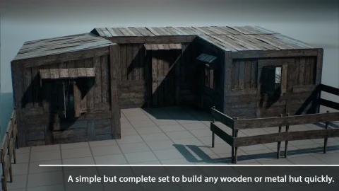 末世村庄和渔村小木屋 - Modular Hut Pack