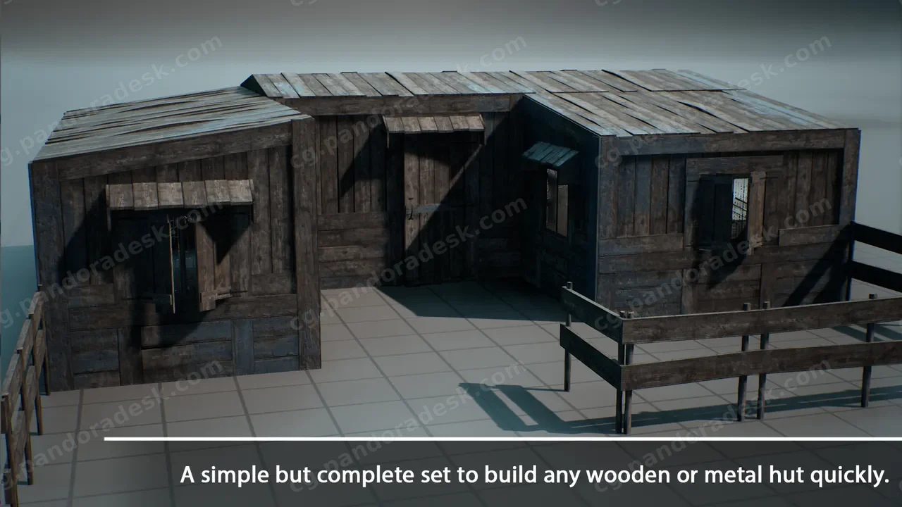 末世村庄和渔村小木屋 - Modular Hut Pack