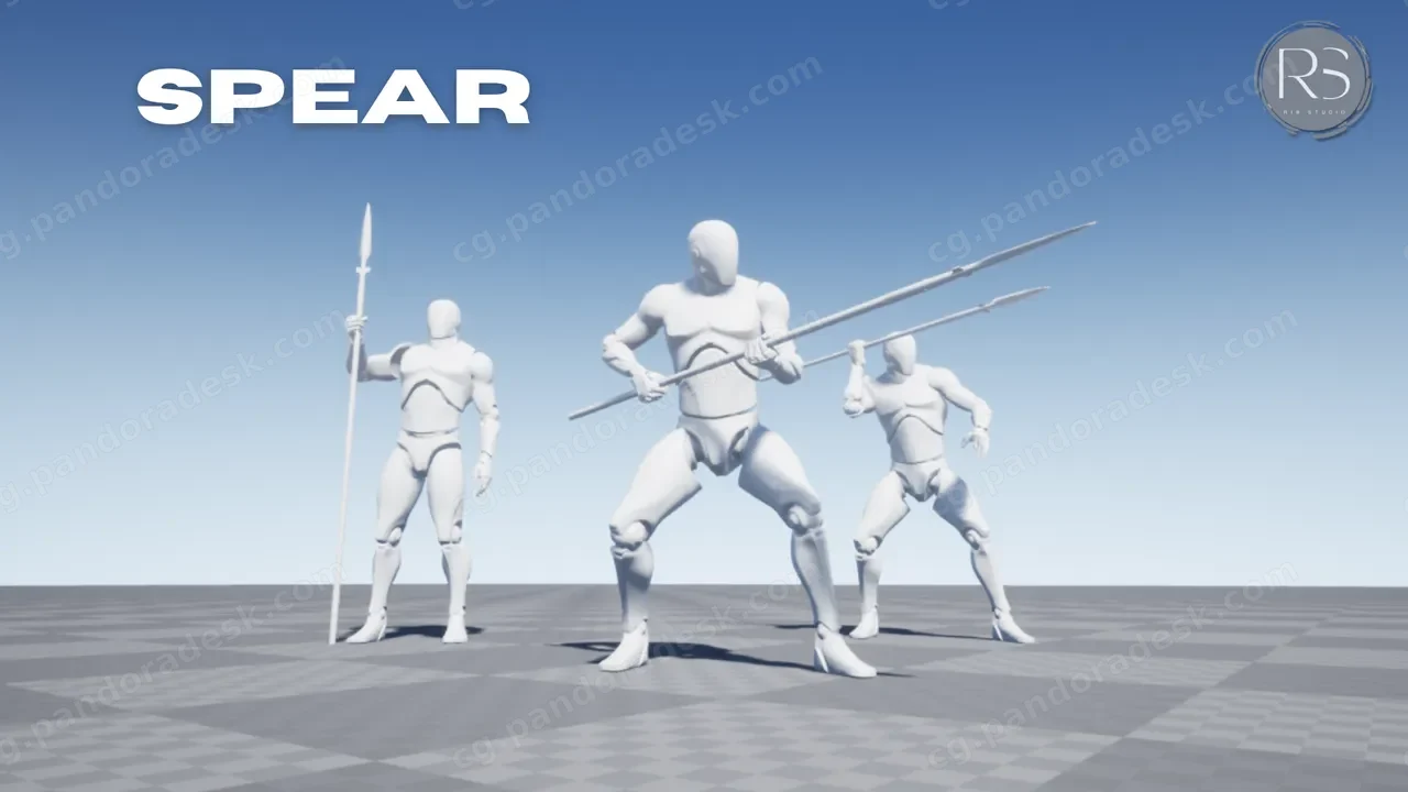 长矛动作捕捉动画包 - Spear MocapAnimPack