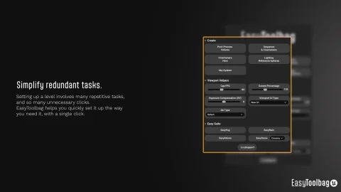 简易引擎开发工具内置菜单蓝图 Easy Toolbag
