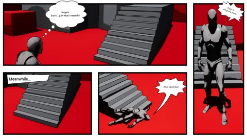 漫画过场动画UI - Comic Book Cutscene