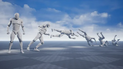 翻滚闪避动画包-Rolls and Dodges Animation Set