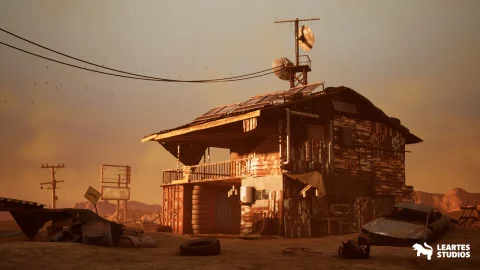 后世界末日沙漠环境 - Post Apocalyptic Desert Environment ( Post Desert Apocalyptic Wild Desert 3D )