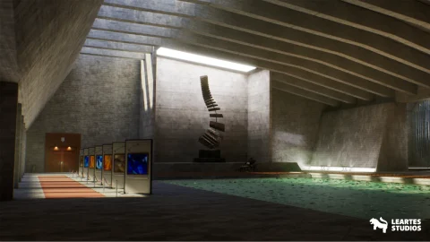 现代艺术博物馆环境（展厅 博物馆 艺术展览 展厅） Modern Art Museum Environment