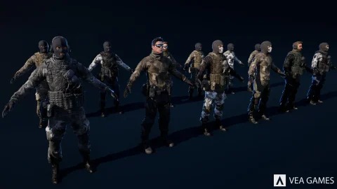 角色定制：雇佣兵包 - Character Customization: Mercenary Soldiers Pack
