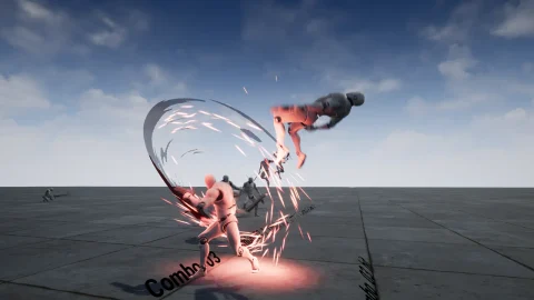 手枪和剑攻击动画-Insane Gun Sword AnimSet