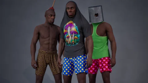 游戏男性人物角色模型 Goofy NPC
