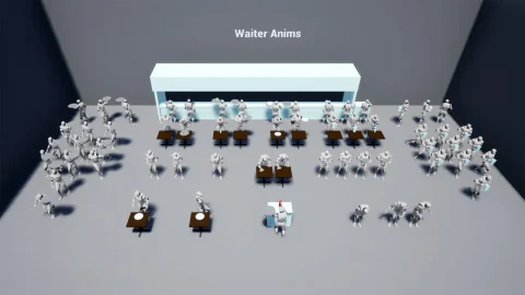服务员动画 - Waiter Anims