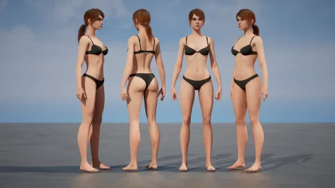 基础女性模型 - BaseMeshFemale